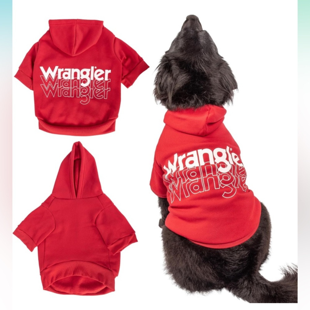 Wrangler Dog Hoodie – Fleece Dog Sweater